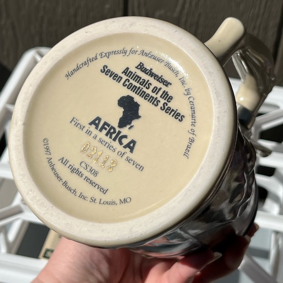 Budweiser Animals of the 7 Continents Africa Anheuser-Busch limited beer stein - Picture 10 of 15